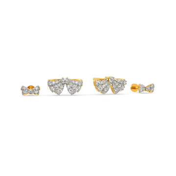 Bowtastic Flair Diamond Earrings
