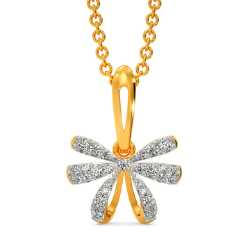 Bow Extravaganza Diamond Pendants