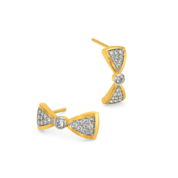 Obsessed with Bows Diamond Earrings