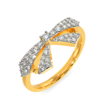 Bow Glam Diamond Rings