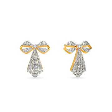 Bow Glam Diamond Earrings