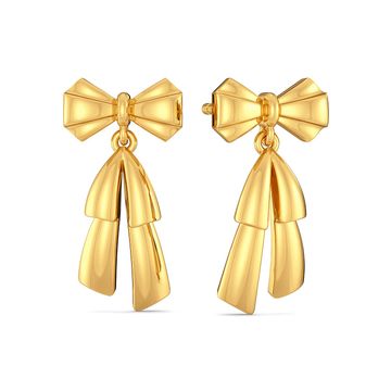 Butterfly Knots Gold Earrings