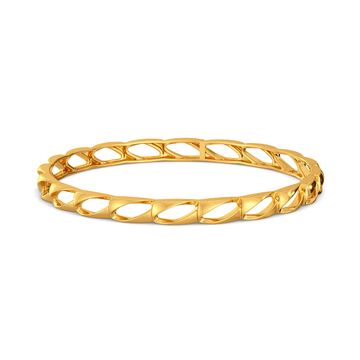 Hold The Fold Gold Bangles