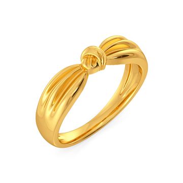 Knot Plot Gold Rings