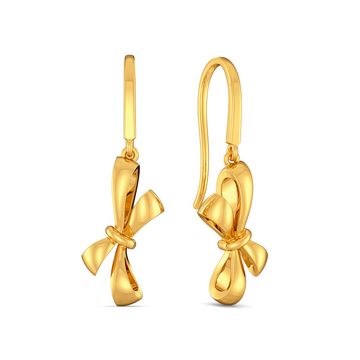 Lace Glaze Gold Earrings