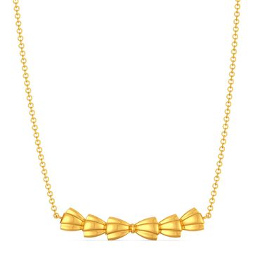 Bold Folds Gold Necklaces