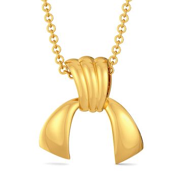Curvy Accents Gold Pendants