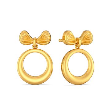 Saint Bows Gold Earrings