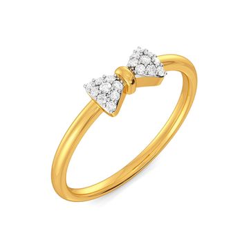Sole Bow Diamond Rings