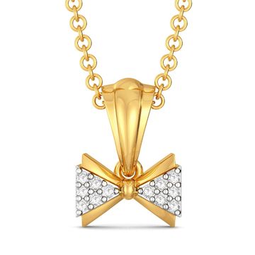 Cross Bows Diamond Pendants