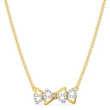 Bow Wrap Diamond Necklaces
