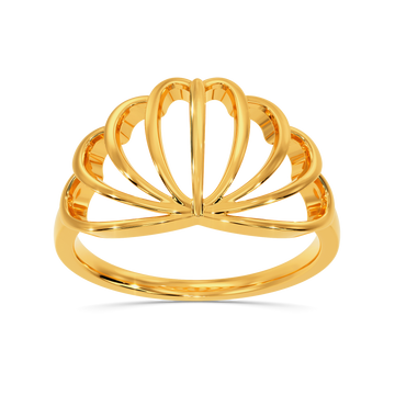 Playful Bounce Gold Rings