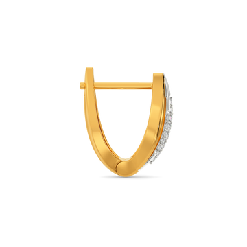 Opulent Ruffle Diamond Earrings