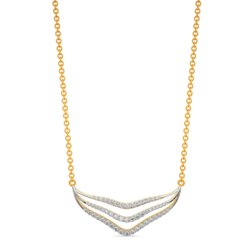 Bold Flounce Diamond Necklaces