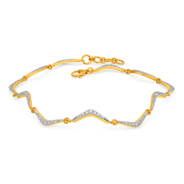 Edgy Buoyant Diamond Bracelets