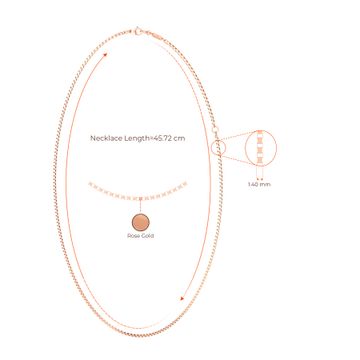 18kt Rose Gold Box Chain Gold Chains