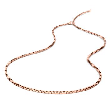 18kt Rose Gold Box Chain Gold Chains