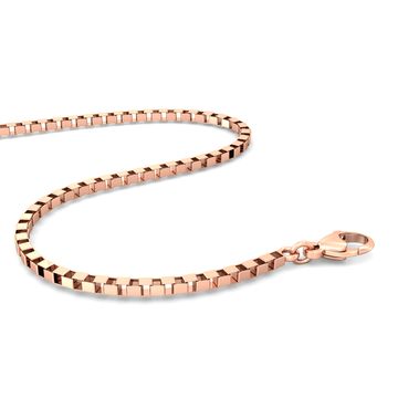 18kt Rose Gold Box Chain Gold Chains