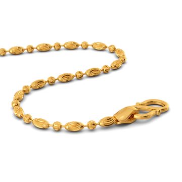 22kt Beaded Chain Gold Chains