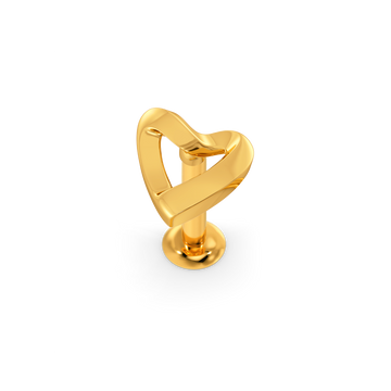 Hither Heart Gold Nose Pins