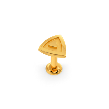 Tri Toned Gold Nose Pins