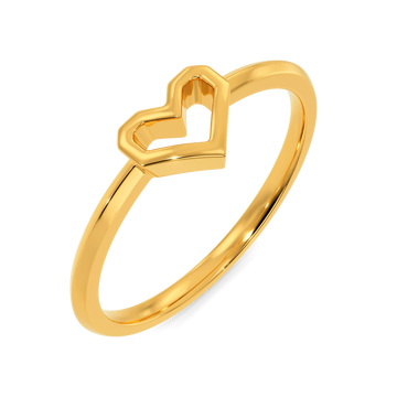 Gold Heart Ring Heart Frame Ring Gold Love Ring Gold - Etsy | Frame ring, Gold  heart ring, Heart frame