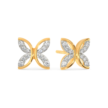 Leaves Of Rhom Diamond Earrings