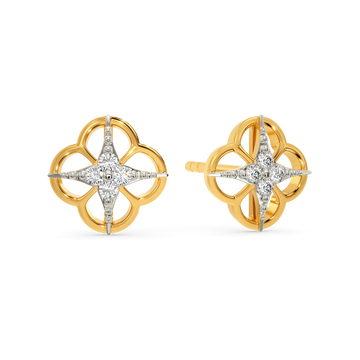 Floral Musk Diamond Earrings