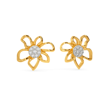 Flora Flow Diamond Earrings