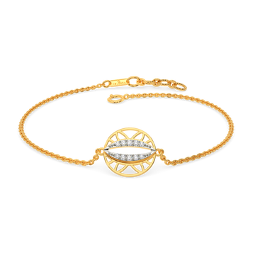Golden Orbit  Diamond Bracelets