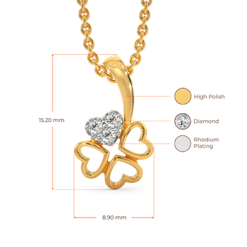 Quard Heartz Diamond Pendants