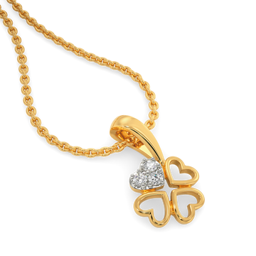 Quard Heartz Diamond Pendants