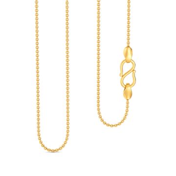 18kt Small Round Anchor Chain Gold Chains