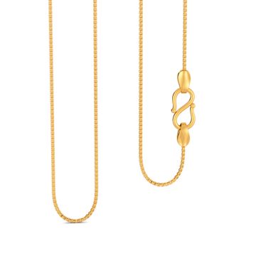 18kt Three Box Chain Gold Chains