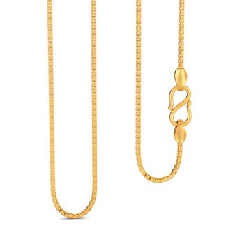 18kt Seven Box Chain Gold Chains