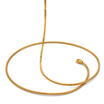 18kt Seven Box Chain Gold Chains