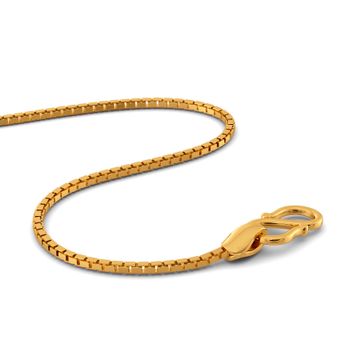 18kt Seven Box Chain Gold Chains