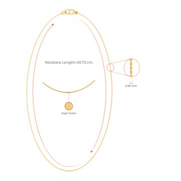 18kt Small Flat Anchor Chain Gold Chains