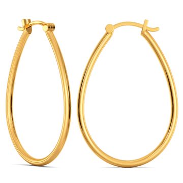 Oval Pursuits Gold Earrings