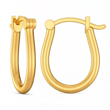 A New Angle Gold Earrings