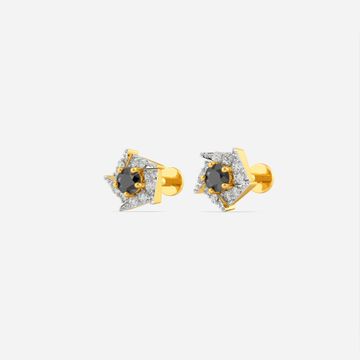 Dive into Onyx Diamond Earrings