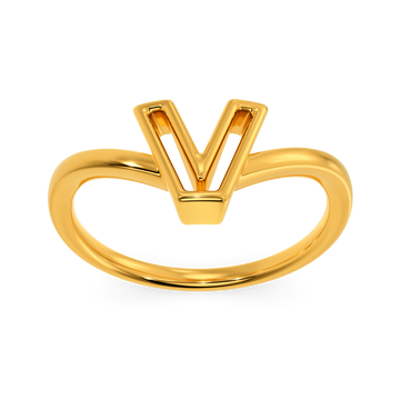 So Very Voguish Gold Rings