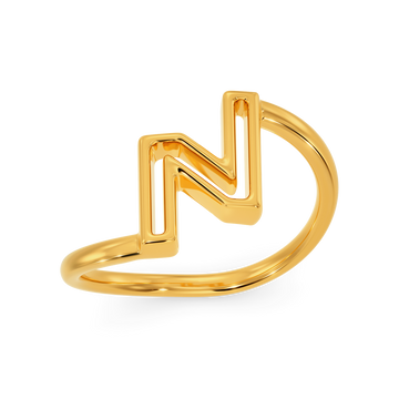 Never Say Never Gold Rings