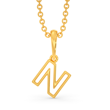 Never Say Never Gold Pendants