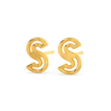 Star Stud  Gold Earrings