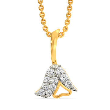 Tulip Cascade Diamond Pendants
