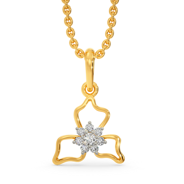 Rhodo Flora Diamond Pendants
