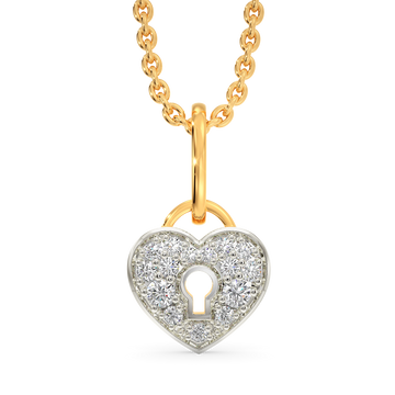 Locked Away Diamond Pendants