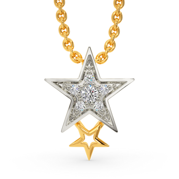 Star Pong Diamond Pendants