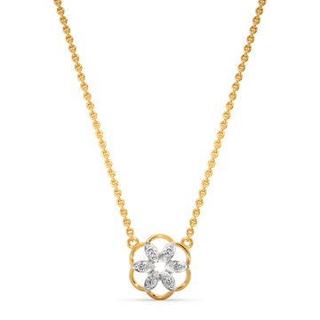 Floral-Like Diamond Necklaces